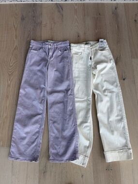 Abercrombie kids wide leg jeans